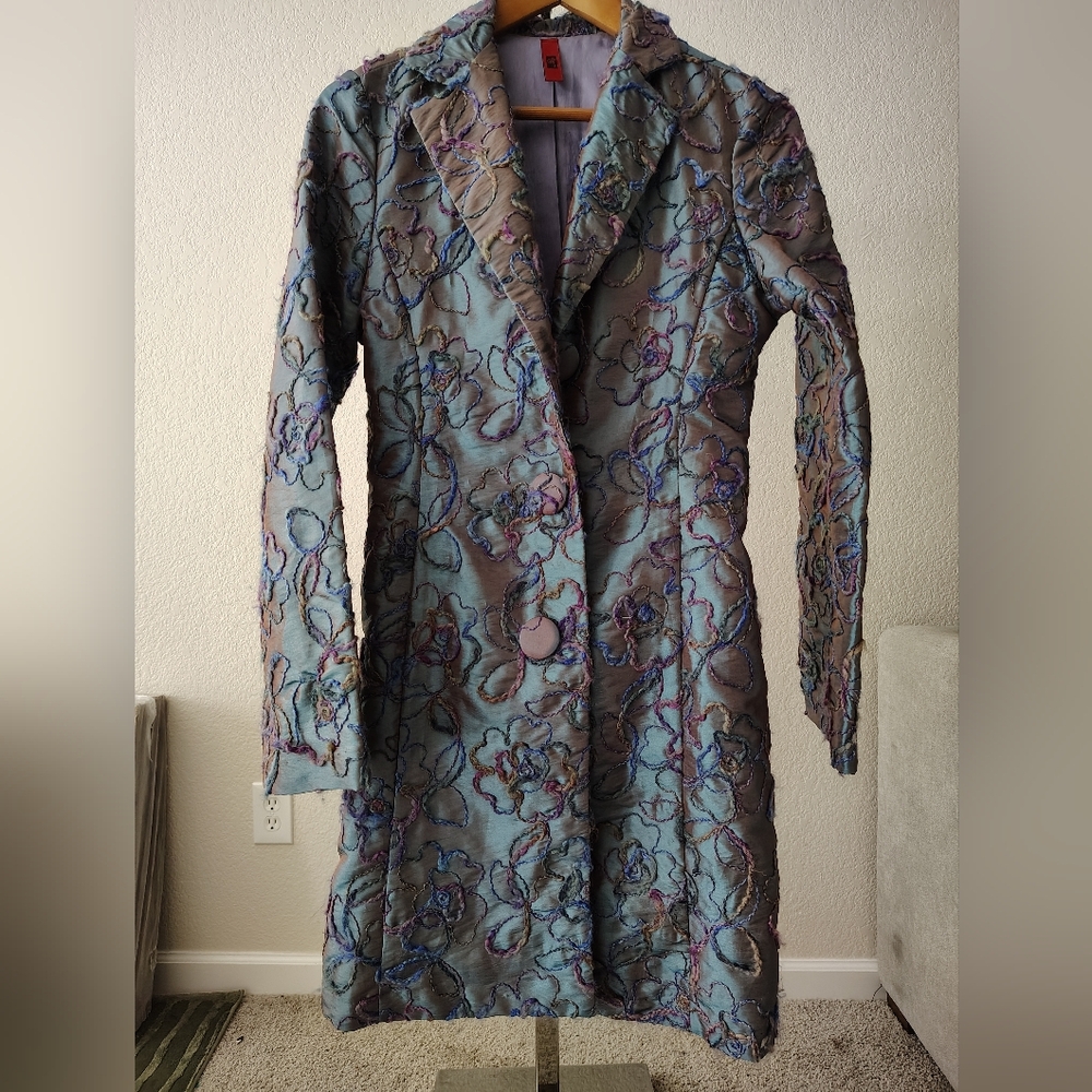 Just In Time Trench Overcoat Dress Coat Y2K 90s Vintage Medium